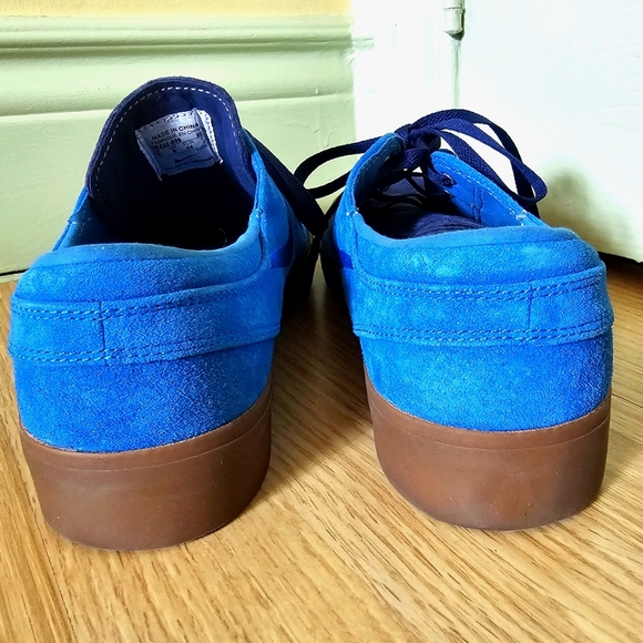 Sz 10 new Nike Zoom Air Stefan Janoski blue suede skateboard sneakers skate shoe - Picture 7 of 11